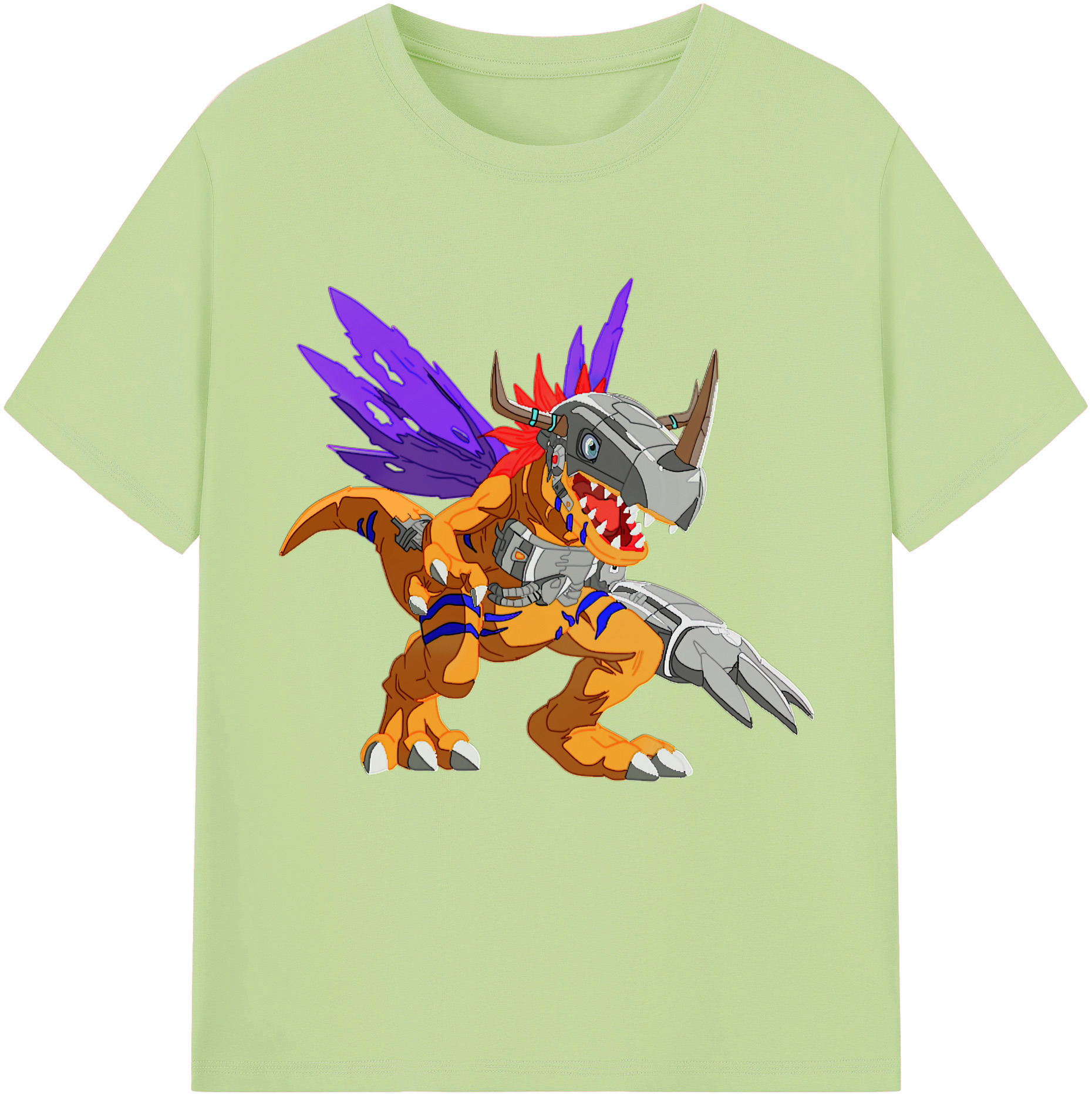（画像用） Digimon デジタルモンスター/デジモン 綿100％半袖Tシャツ（フロントプリント）
